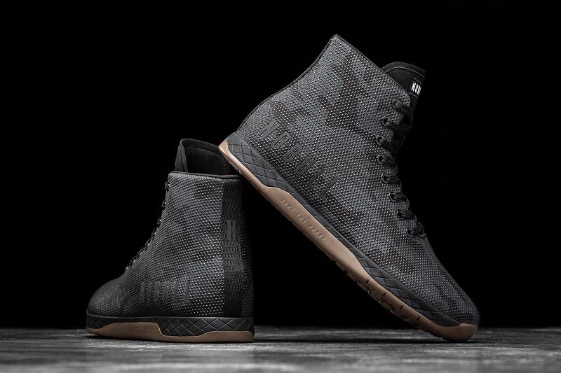 Women's Nobull High-Top Night Camo Trainers Black | SG H3098A